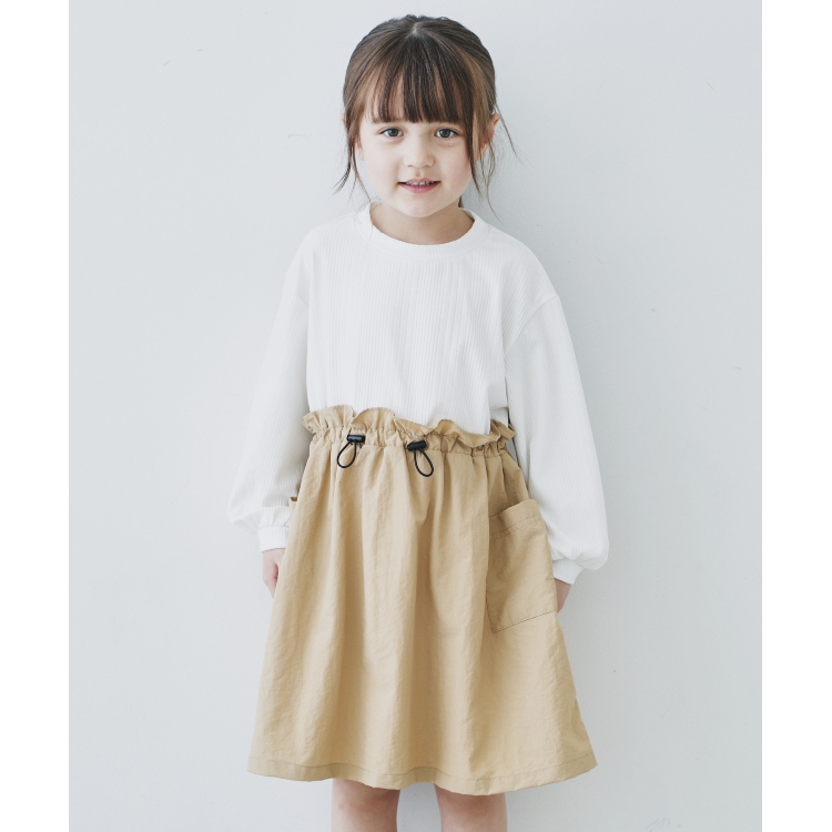 ザ ショップ ティーケー（キッズ）(THE SHOP TK(Kids))の【110-150/ママとおそろい】ナイロンドッキングワンピース