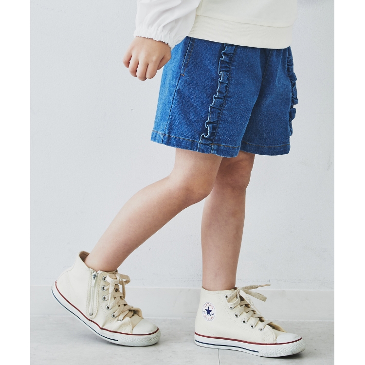 ザ ショップ ティーケー（キッズ）(THE SHOP TK(Kids))の【110-150】フリルキュロットパンツ ショートパンツ