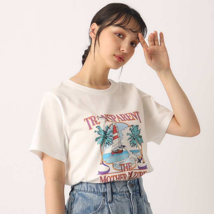 シューラルー(SHOO・LA・RUE/Cutie Blonde)の【洗える/プチプラ】プリントTシャツ Ｔシャツ