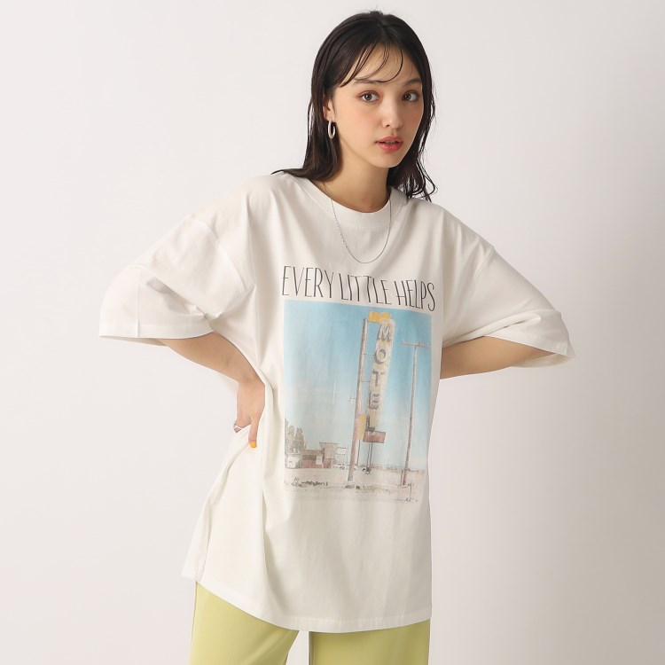 シューラルー(SHOO・LA・RUE/Cutie Blonde)の【洗える/綿100％】アソートプリント BIG Tシャツ Ｔシャツ