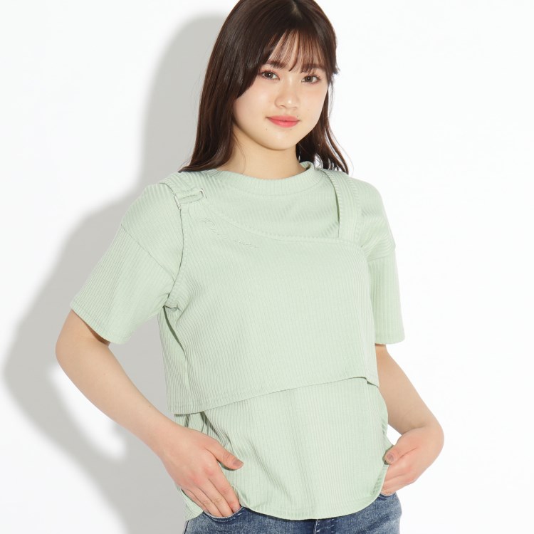 ピンク ラテ(PINK-latte)の◆【セットアイテム】テレコビスチェ+Tシャツ トップス＋インナーセット