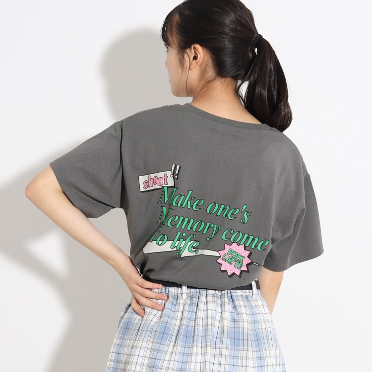 ピンク ラテ(PINK-latte)のレトロロゴTシャツ Ｔシャツ