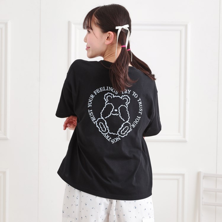 ピンク ラテ(PINK-latte)のクマちゃん半袖Tシャツ Ｔシャツ