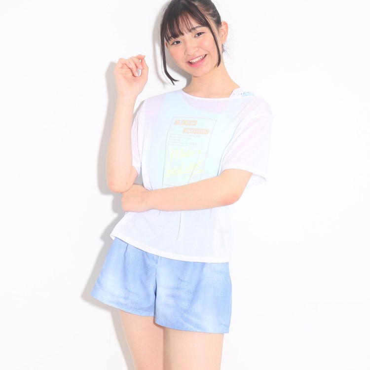 ピンク ラテ(PINK-latte)の【プールグッズ/セットアイテム】マクラメTシャツ付き水着4点セット その他