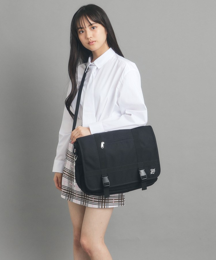 ピンク ラテ(PINK-latte)の【容量約15L】横型2WAYリュック ブラック(019)