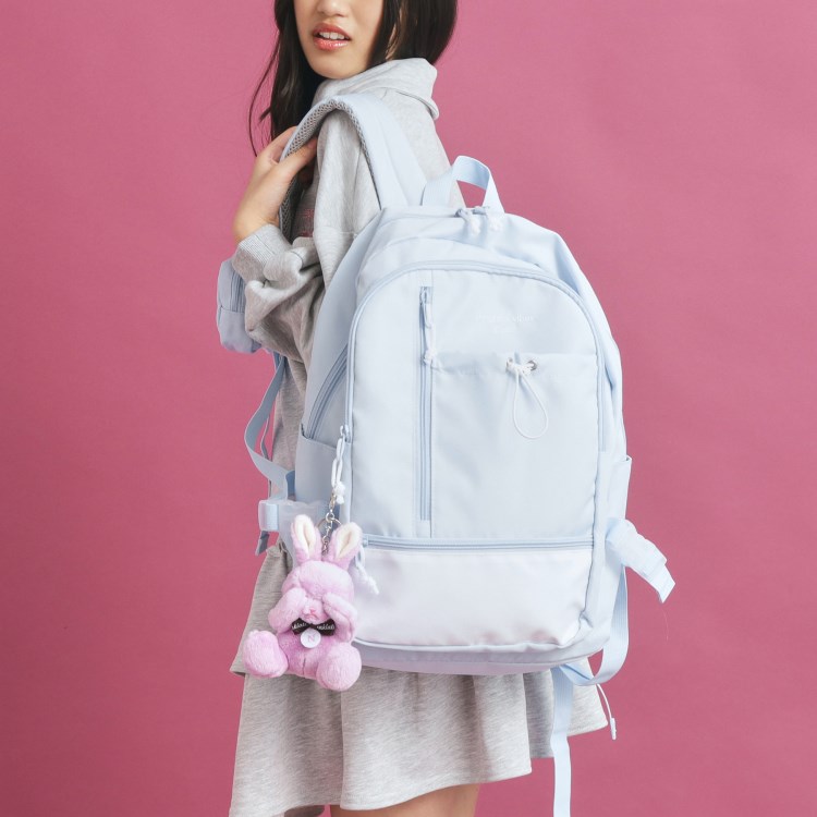 ピンク ラテ(PINK-latte)の【容量約20L】ポーチ付きコードギャザーリュック リュック