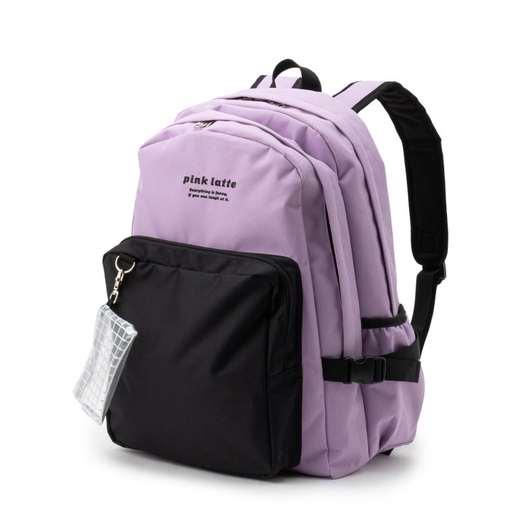 ピンク ラテ(PINK-latte)の【容量約35L】ポーチ付ポリエステルリュック リュック