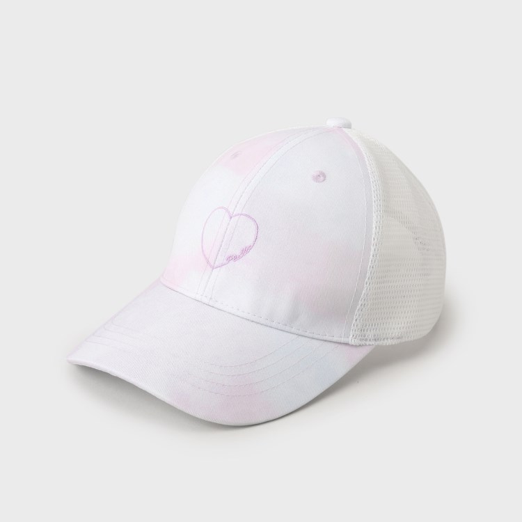 ピンク ラテ(PINK-latte)の【速乾 接触冷感】夏の必需品ハートフレームCAP キャップ