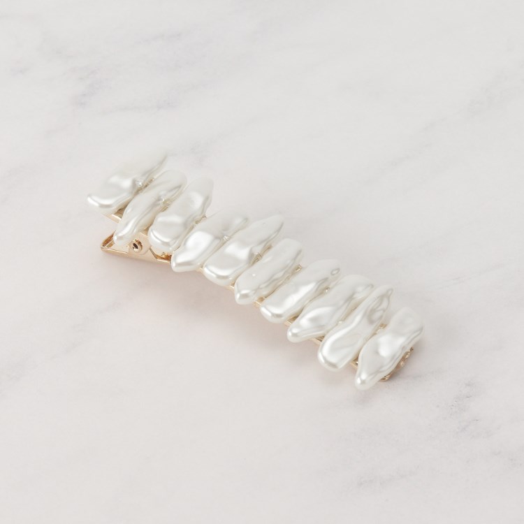 クチュールブローチ(Couture Brooch)のパール調デザインヘアクリップ ヘッドアクセサリー