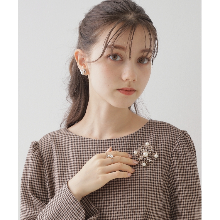 クチュールブローチ(Couture Brooch)のパール調ゴールドブローチ ブローチ/コサージュ