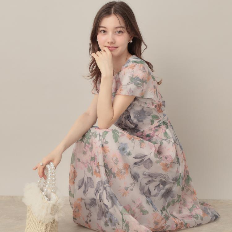 クチュールブローチ(Couture Brooch)のSummerオーガンフルールワンピース ミドルワンピース