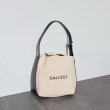 ギャレスト(GALLEST)のコンビキャンバスバッグ アイボリー(004)