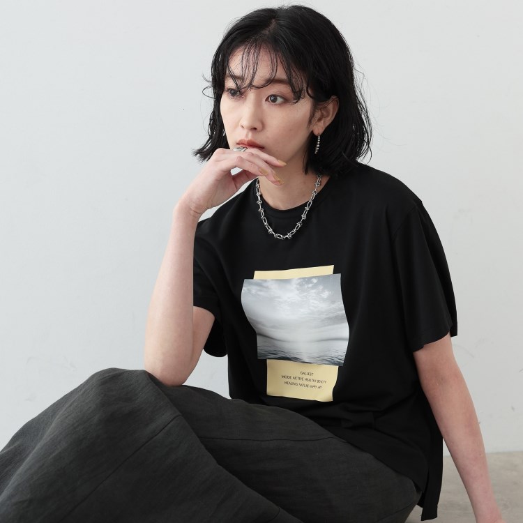 ギャレスト(GALLEST)のサンライズフォトプリントTシャツ Ｔシャツ