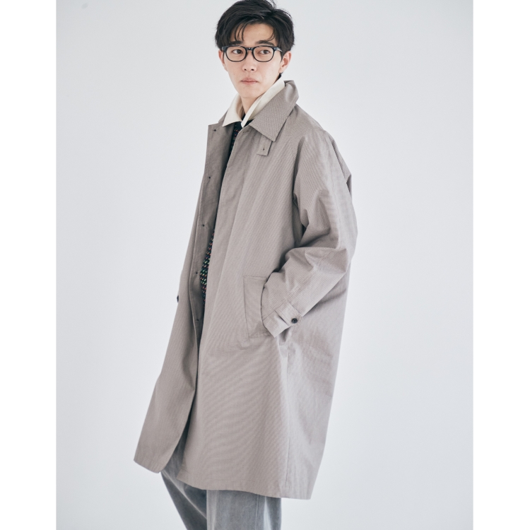 ザ ショップ ティーケー（メンズ）(THE SHOP TK(Men))の◆【CLUEL presents】オーバーサイズシャンブレーステンカラーコート ステンカラーコート