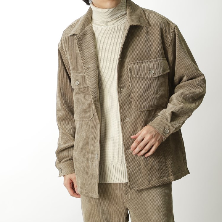 ザ ショップ ティーケー（メンズ）(THE SHOP TK(Men))の◆【セットアップ対応可/ストレッチ素材】コーデュロイシャツジャケット ブルゾン/ジャンバー