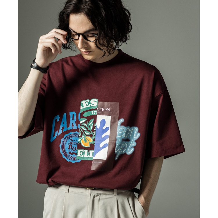 ザ ショップ ティーケー（メンズ）(THE SHOP TK(Men))の◆レモンプリントTシャツ Ｔシャツ