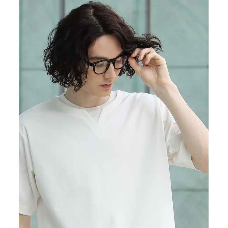 ザ ショップ ティーケー（メンズ）(THE SHOP TK(Men))のポンチキーネック半袖Tシャツ カットソー