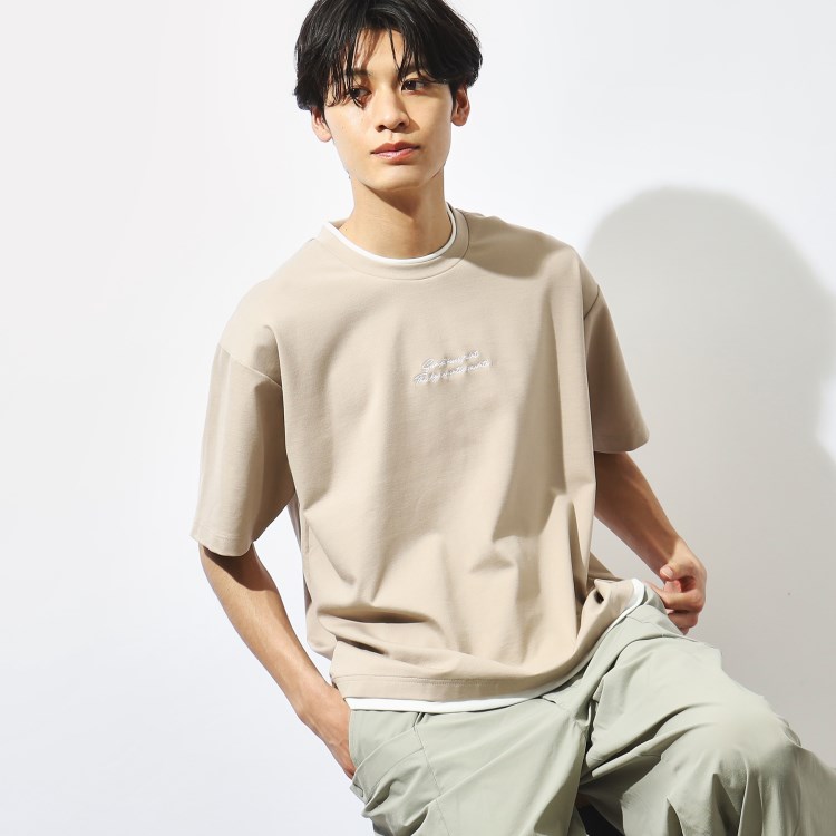 ザ ショップ ティーケー（メンズ）(THE SHOP TK(Men))の【接触冷感】ポンチフェイクレイヤードTシャツ Ｔシャツ