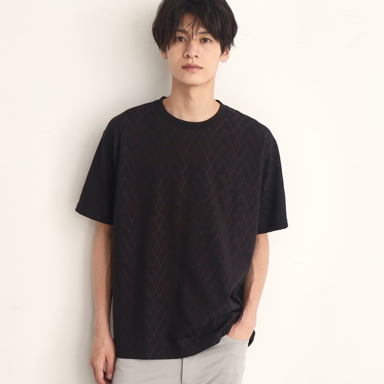 ザ ショップ ティーケー（メンズ）(THE SHOP TK(Men))のジオメトリックリンクス半袖Tシャツ Ｔシャツ