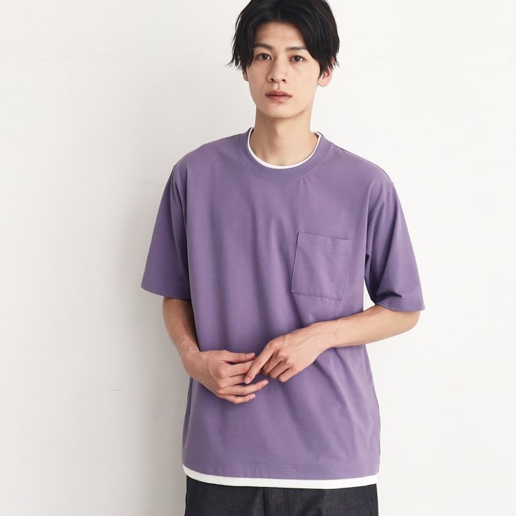 ザ ショップ ティーケー（メンズ）(THE SHOP TK(Men))の【接触冷感／吸水速乾／UVカット／防シワ 】LIGHT PERFECTEE／ライトパーフェクティー Ｔシャツ