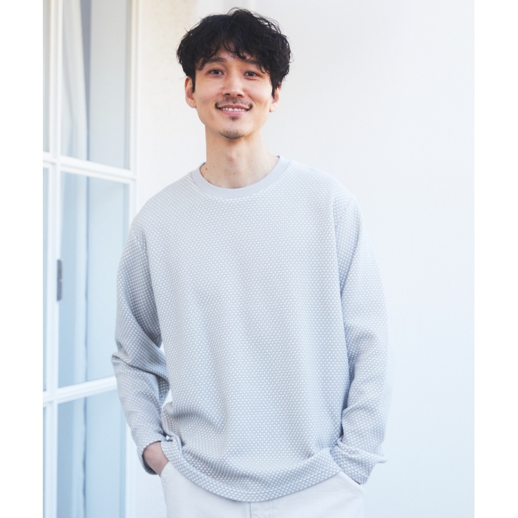 ザ ショップ ティーケー（メンズ）(THE SHOP TK(Men))のビッグワッフルプルオーバー カットソー