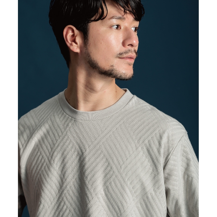 ザ ショップ ティーケー（メンズ）(THE SHOP TK(Men))の【ご好評につき再入荷！】リンクスジャカード半袖Tシャツ