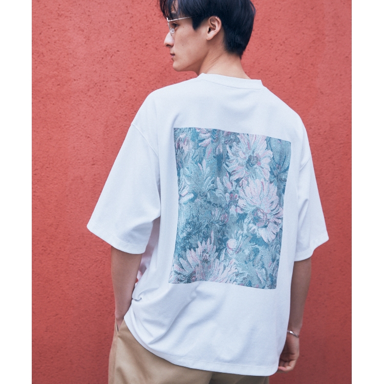 ザ ショップ ティーケー（メンズ）(THE SHOP TK(Men))のボタニカルプリント半袖Tシャツ Ｔシャツ