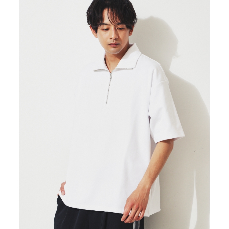 ザ ショップ ティーケー（メンズ）(THE SHOP TK(Men))の【接触冷感】ポンチハーフジッププルオーバー カットソー