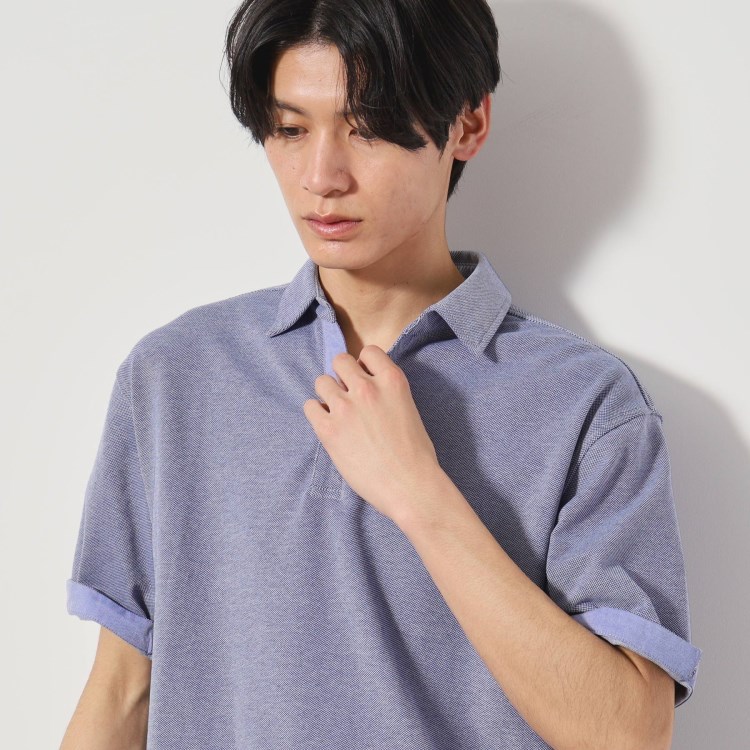 ザ ショップ ティーケー（メンズ）(THE SHOP TK(Men))のシャンブレーカノコスキッパーポロシャツ ポロシャツ