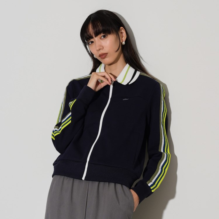 ギャレスト(GALLEST)の【LACOSTE】ショルダーニットテーピングトラックジャケット ブルゾン/ジャンバー