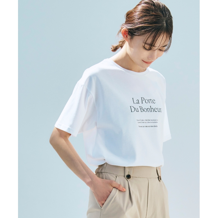 グローブ(grove)の夏に嬉しい！ひんやりロゴプリント半袖Tシャツ Ｔシャツ