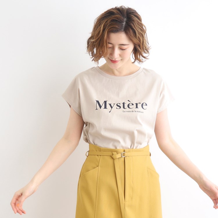 グローブ(grove)の＜接触冷感・UVカット・ご自宅で洗える＞ロゴプリントフレンチTシャツ Ｔシャツ