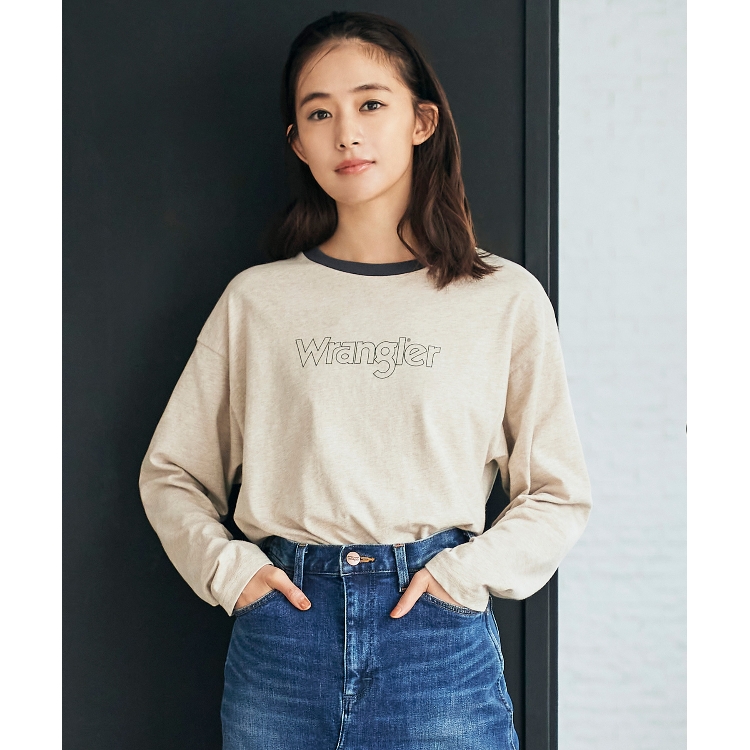 グローブ(grove)のレトロかわいい！ロングリンガーTシャツ【Wrangler（ラングラー）別注】 Ｔシャツ