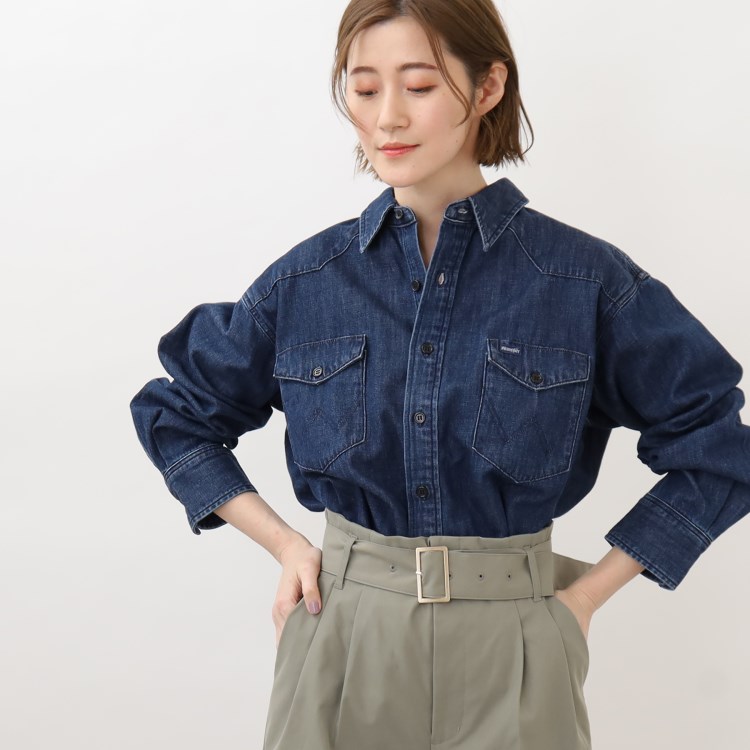 グローブ(grove)の【別注】Wrangler デニムシャツ シャツ・ブラウス