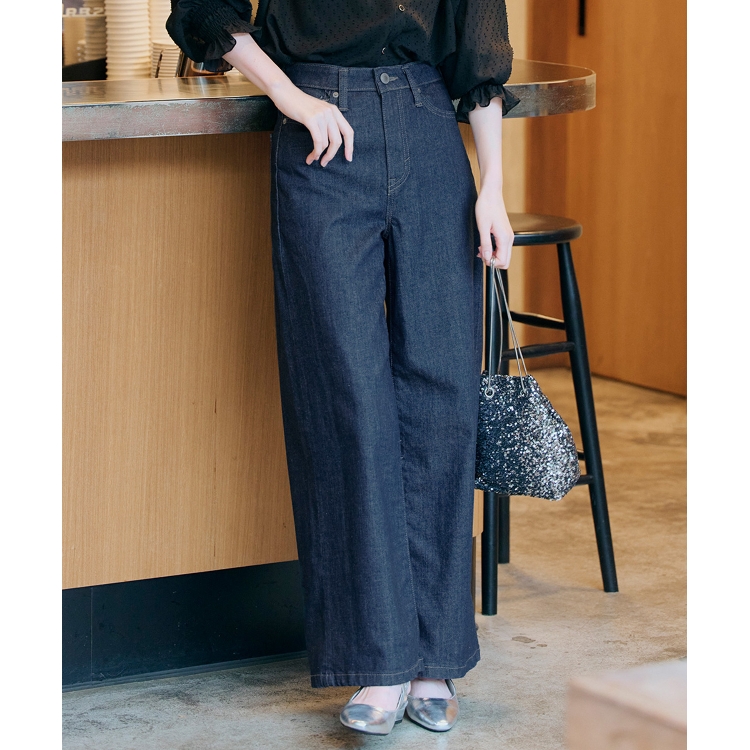 グローブ(grove)の【SOMETHING×grove別注】LISAWIDE DENIM PANTS デニムパンツ