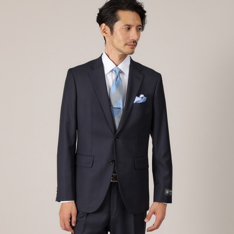 タケオキクチ(TAKEO KIKUCHI)の【DORMEUIL AMADEUS365】ピンストライプ スーツ スーツセット