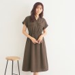 インデックス(index)の《6color/S-LLsize》ダブルポケットシャツワンピース【吸水速乾/防シワ/抗ピル/洗濯機洗い可】 ブラウン(044)