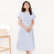 インデックス(index)の《6color/S-LLsize》ダブルポケットシャツワンピース【吸水速乾/防シワ/抗ピル/洗濯機洗い可】 サックスブルー(890)