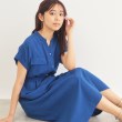 インデックス(index)の《6color/S-LLsize》ダブルポケットシャツワンピース【吸水速乾/防シワ/抗ピル/洗濯機洗い可】 ブルー(892)