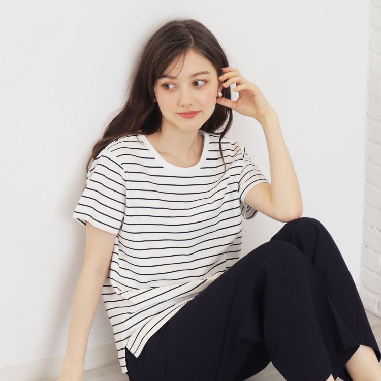 インデックス(index)の≪8color/S-LLsize≫透け感軽減バックシャンTシャツ【UVケア/接触冷感/洗濯機洗い可】 Ｔシャツ