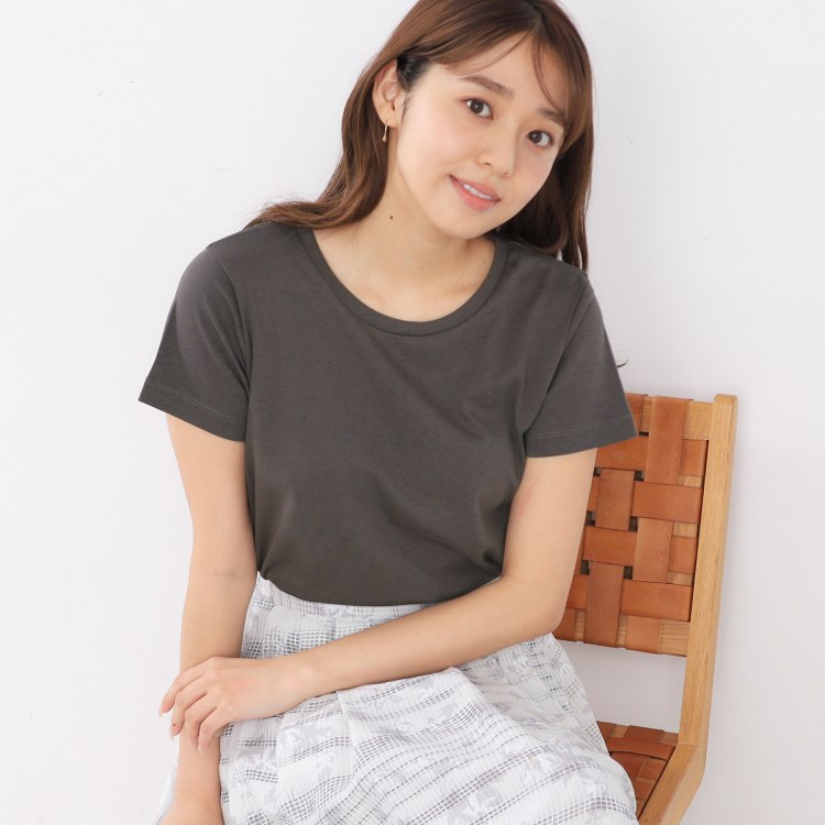 インデックス(index)の≪8color/S-LLsize≫透け感軽減バックシャンTシャツ【UVケア/接触冷感/洗濯機洗い可】 Ｔシャツ