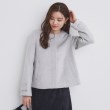 インデックス(index)の《5color/XS-LLsize》ウール混ノーカラーショートコート8