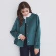 インデックス(index)の《5color/XS-LLsize》ウール混ノーカラーショートコート18