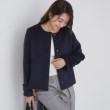 インデックス(index)の《5color/XS-LLsize》ウール混ノーカラーショートコート23