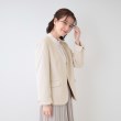 シューラルー(SHOO・LA・RUE)の【洗える/セットアップ可】セレモニーや通勤に カットジョーゼット Vネックジャケット10