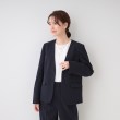 シューラルー(SHOO・LA・RUE)の【洗える/セットアップ可】セレモニーや通勤に カットジョーゼット Vネックジャケット16