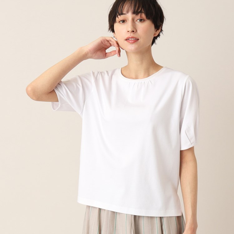 デッサン(レディース)(Dessin(Ladies))の【洗える】シフォンネックカットソー カットソー