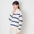 デッサン(レディース)(Dessin(Ladies))の【ハミルトンラムズウール・洗える】ケーブルボーダーニット（XS～L）2