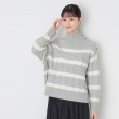 デッサン(レディース)(Dessin(Ladies))の【ハミルトンラムズウール・洗える】ケーブルボーダーニット（XS～L）12