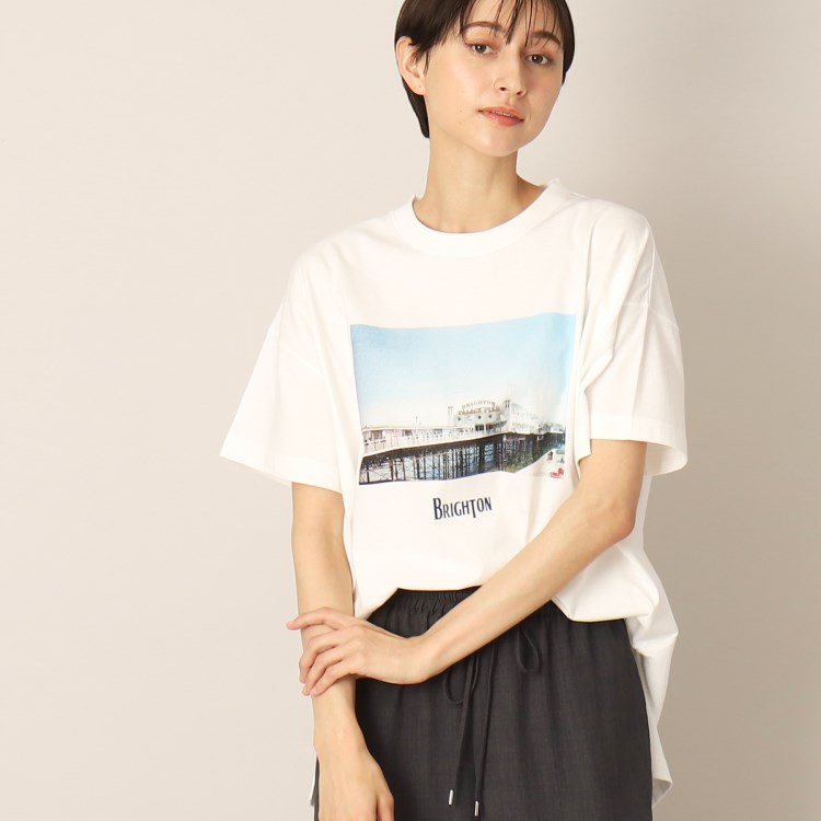 デッサン(レディース)(Dessin(Ladies))の【リンクコーデ】フォトプリントTシャツ Ｔシャツ